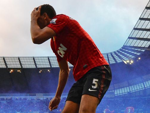 Rio Ferdinand was struck by an object from the crowd