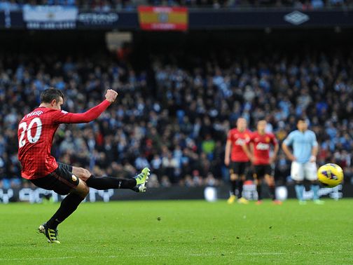 But there's late drama as this Robin van Persie free-kick deflects home to give United the win&nbsp;