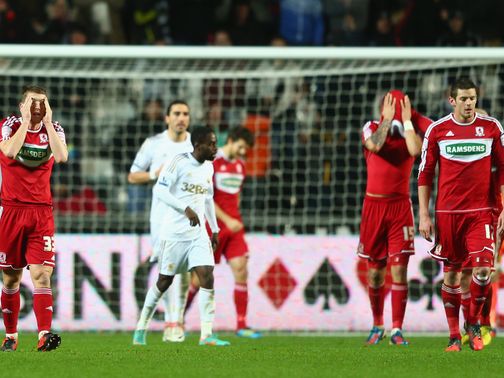 Swansea overcame Middlesbrough on Wednesday night