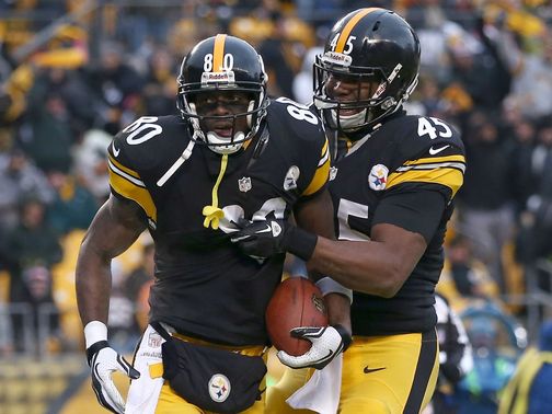 Plaxico Burress: scored his first TD since returning for his second spell with the Steelers