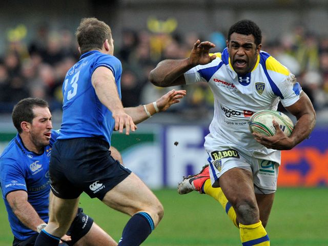 Napolioni Nalaga (right) on the charge for the hosts