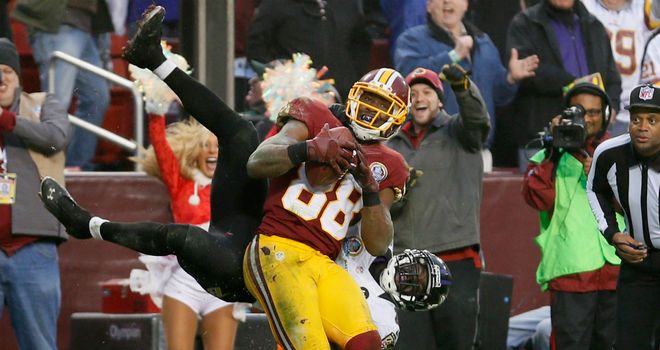 Pierre Garcon: Redskins receiver hauled in a late touchdown catch