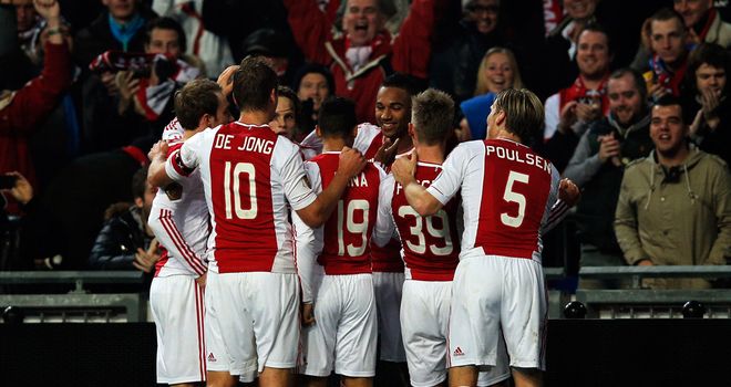 Ajax: Celebrating on the way to beating PSV