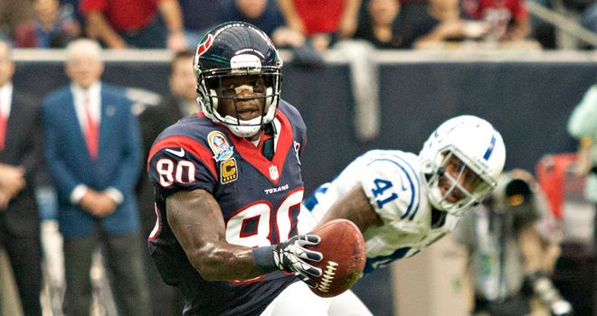 Andre Johnson: had 151 yards receiving and a touchdown for the Texans