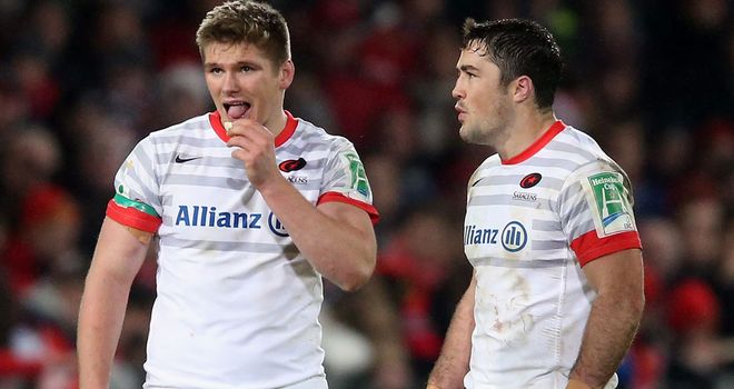 Owen Farrell (L): Will play at fly-half instead of in the centres