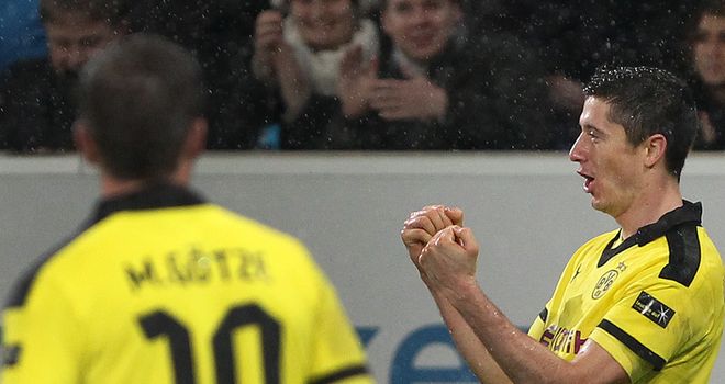Robert Lewandowski: Scored as Dortmund won 3-1