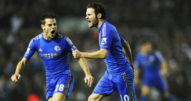 Globetrotters: Azpilicueta and Mata in particular could be rested by Chelsea