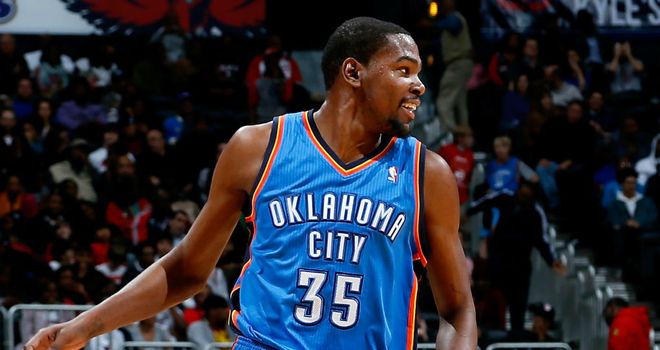 Kevin Durant: Top-scored with 52 points in Dallas.