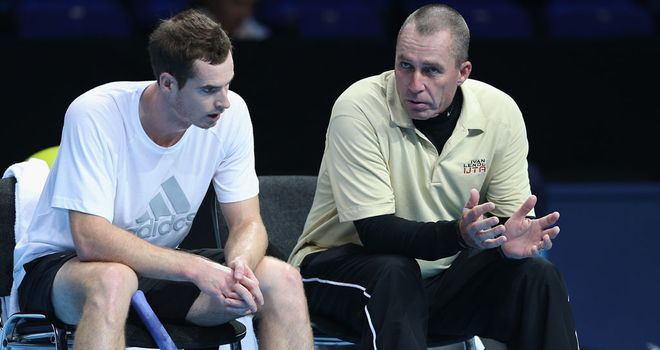 Andy Murray with Ivan Lendl at the O2 Arena