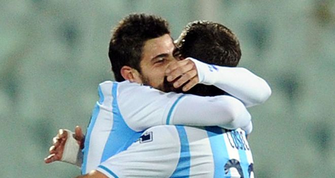 Pescara celebrate their victory
