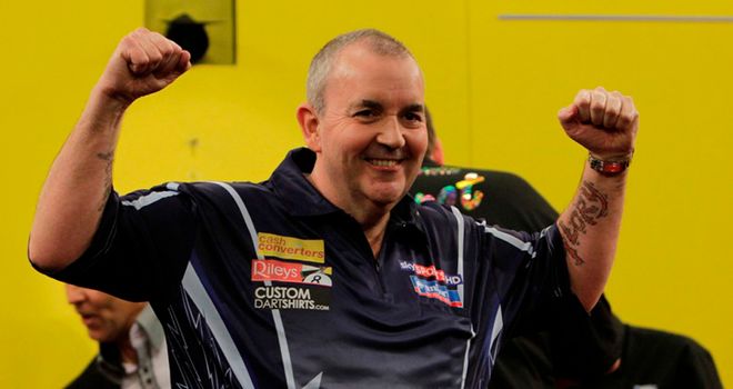 Phil Taylor: Stormed to victory over Huybrechts in the final