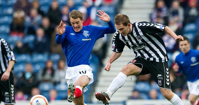 Dean Shiels: Injured Rangers forward in action against Elgin earlier in the season