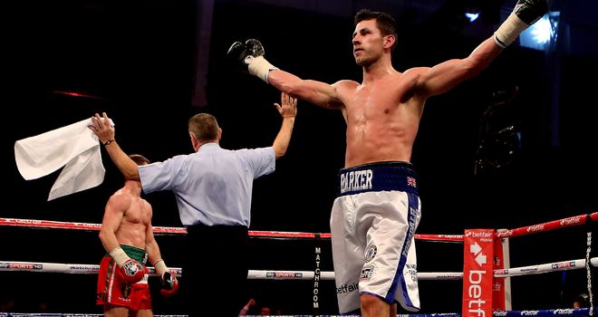 Stoppage: as Darren Barker re-starts his career by beating Kerry Hope in four.
