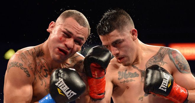 Brandon Rios (R) beat Mike Alvarado in Sky Sports' FOTY. Count on a re-match in 2013