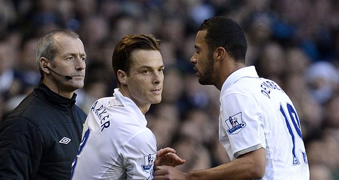 Scott Parker making his return to action for Spurs against Swansea this weekend