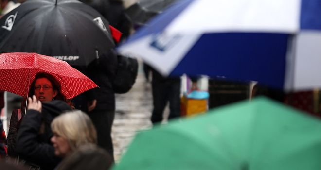 The rain is causing havoc across the sporting calendar this weekend