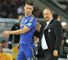 Gary Cahill: Helped down the tunnel by manager Rafa Benitez after his red card in Chelsea's Club World Final defeat.