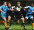 Jason Shoemark on the charge for Exeter
