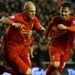 Centre Back Martin Skrtel gets Liverpool off to a flyer against Fulham as his 8th minute venmous volley hits the back of the net to make it 1-0.