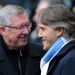 Sir Alex Ferguson and Roberto Mancini look relaxed before the game