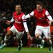 You still with us? Walcott completes his hat-trick in remarkable fashion, cuts in from the left, beats one defender, is brought down, climbs to his feet...