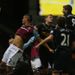 Steven Gerrard heads home...to give West Ham the lead with an own goal