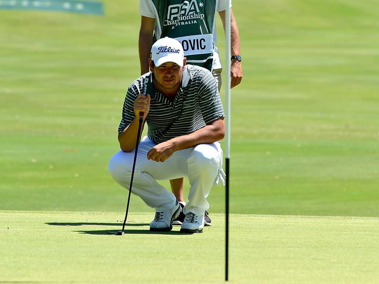 Daniel Popovic: Has a share of the lead at halfway
