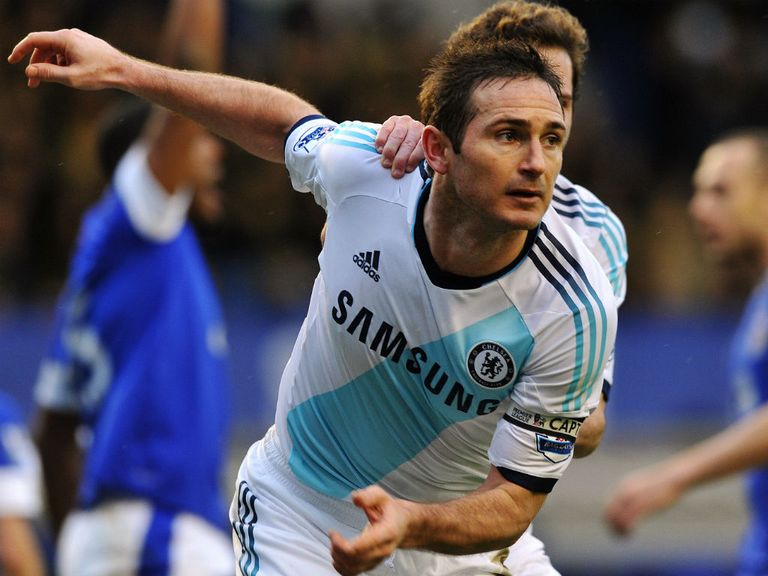 Frank Lampard: Scored twice against Everton