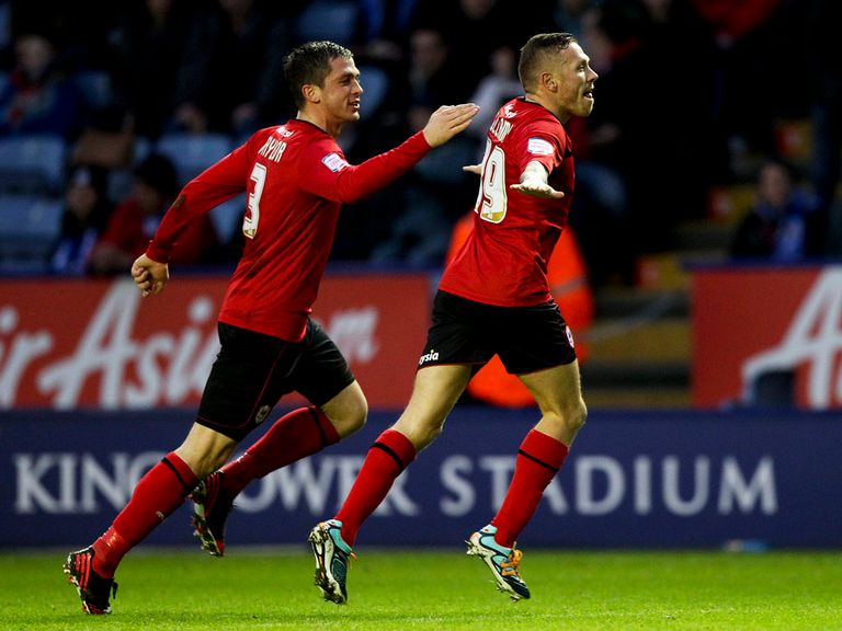 Craig Bellamy celebrate his goal for Cardiff