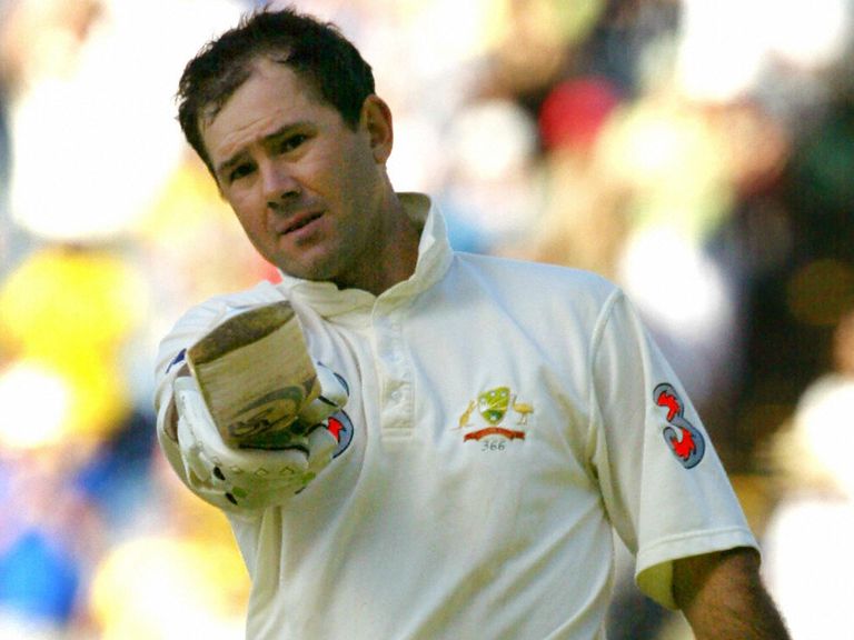 Ricky Ponting celebrates his highest Test score back in Melbourne in 2003