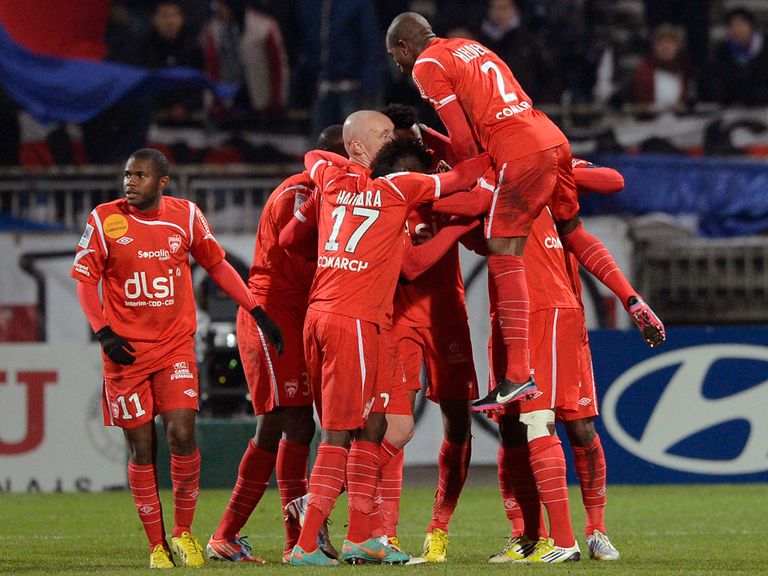 Nancy celebrate against Lyon
