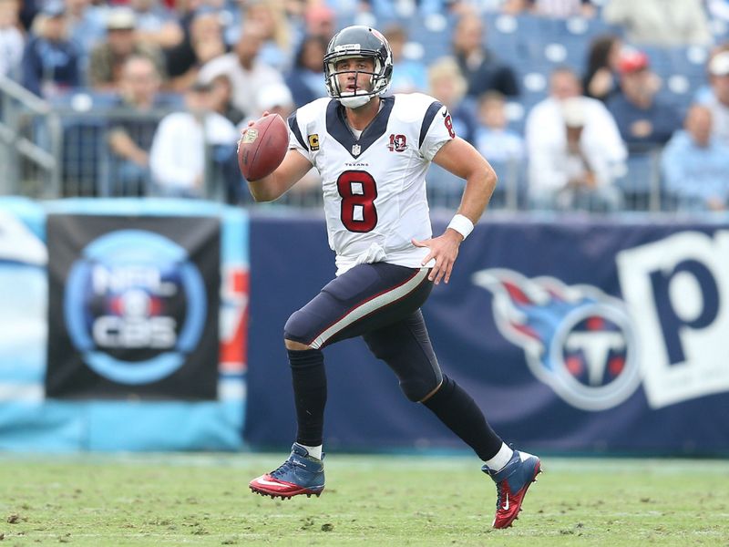 Matt Schaub threw a pair of touchdown passes in Houston's success at Tennessee, a win that guarantees the Texans a play-off spot