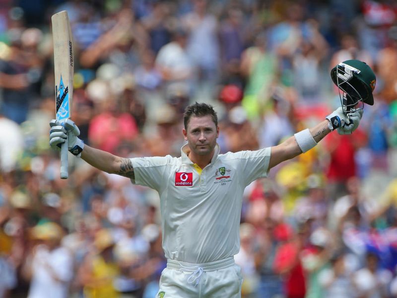 Michael Clarke scored his fifth Test century of the year...