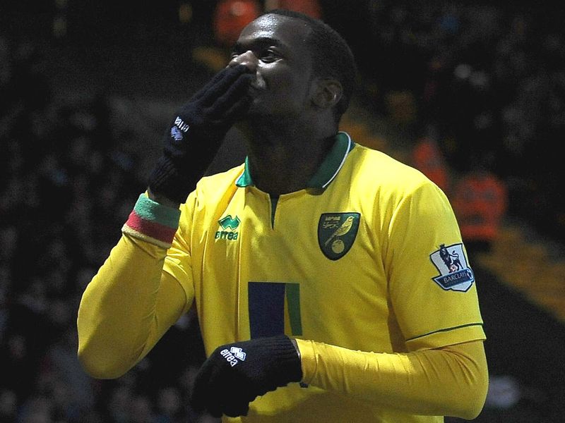 ...before the defender blows a kiss to the home fans