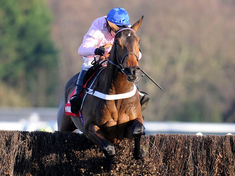 Captain Conan made all to win the Grade One Novices' Chase...