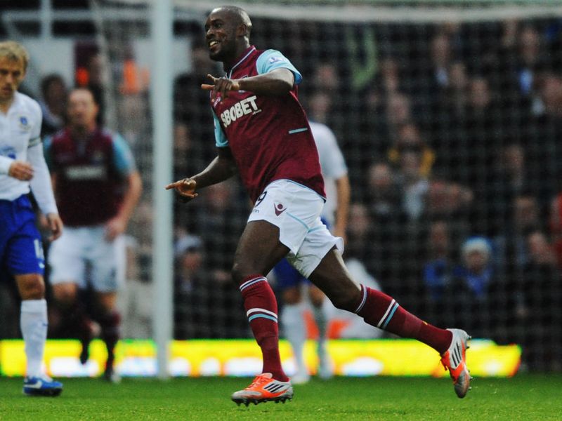 Carlton Coleputs West Ham ahead in controversial style as minutes earlier opponents Everton saw a Leon Osman goal dubiously denied.
