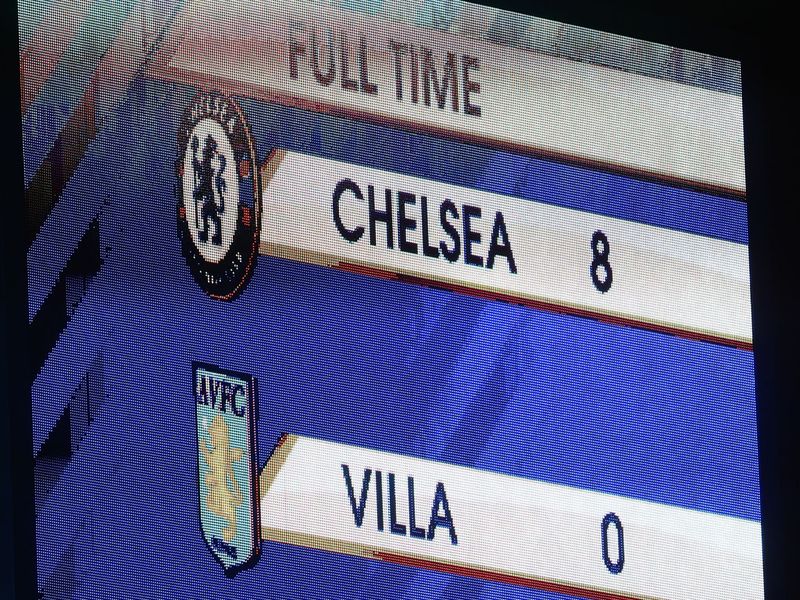 No doubt about the result of the day as Chelsea thump Aston Villa