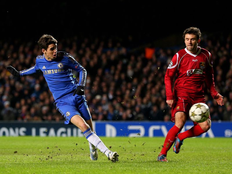 Oscar scored Chelsea's sixth goal - but it was very much a hollow 6-1 victory