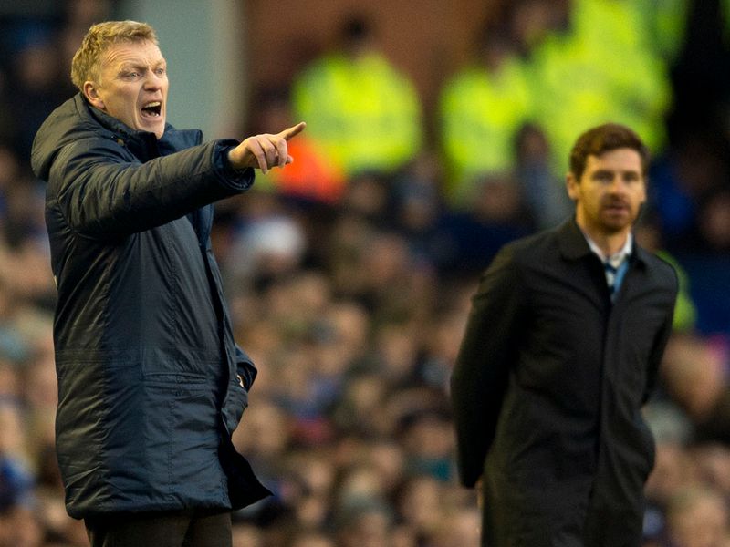David Moyes urges Everton on in their home clash with Tottenham