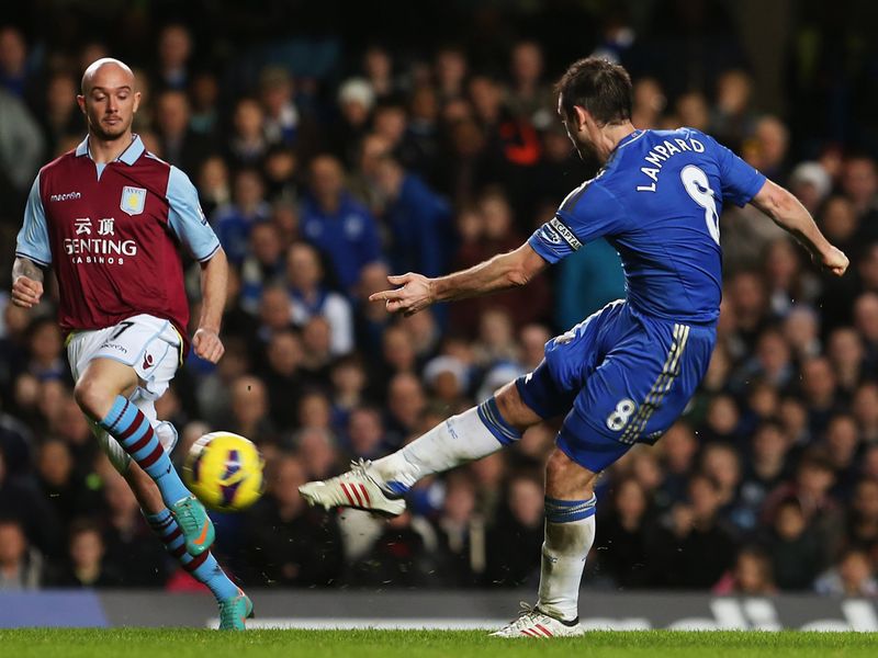 Frank Lampard smacks in the fourth