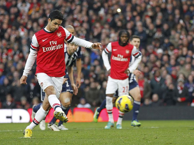 Mikel Arteta steps up despite his recent last minute miss against Fulham...