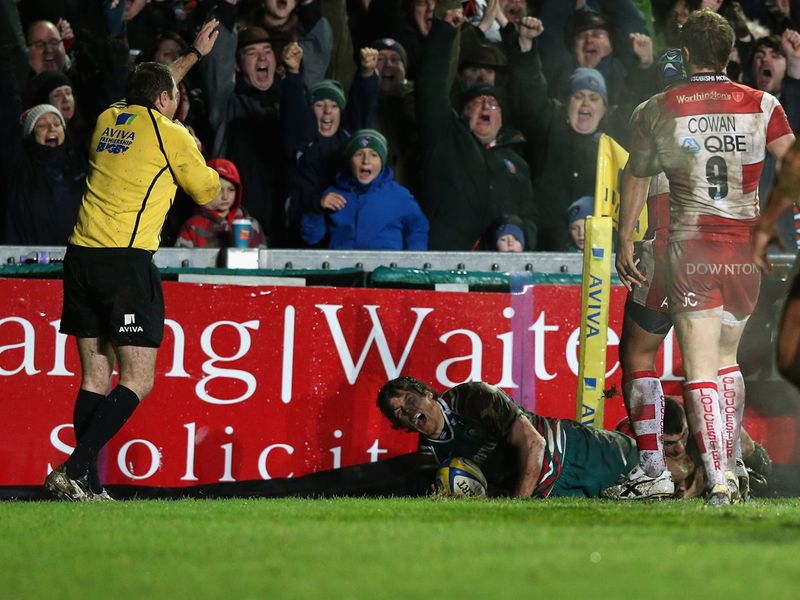 Anthony Allen: Scored the only try as Leicester moved second in the table on Saturday with a 17-12 victory over Gloucester at a wet and wild Welford Road