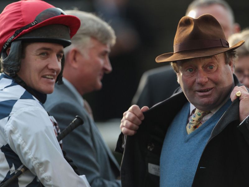 Barry Geraghty and Nicky Henderson are understandably all smiles