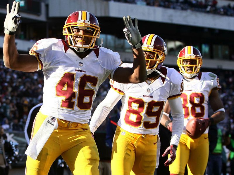 The Redskins moved a step closer to the play-offs after beating the Eagles
