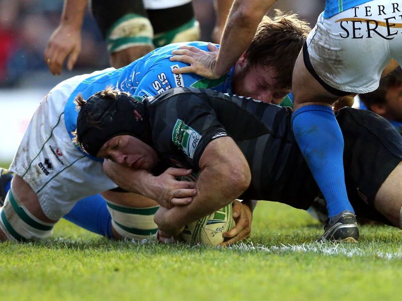 Julian Salvi helped himself to two tries as Leicester came out on top against Treviso at Welford Road...