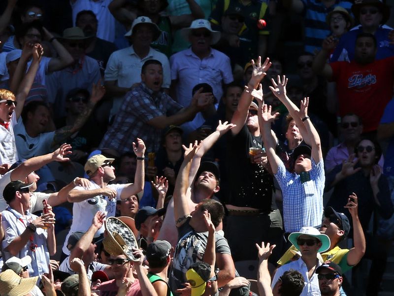 David Warner was quick to hoist a six into the MCG crowd...