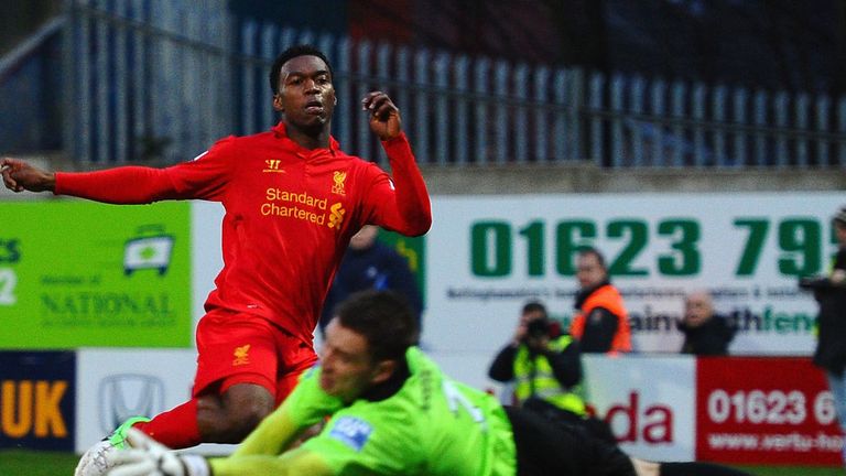 Daniel Sturridge: Scoring his first goal for Liverpool