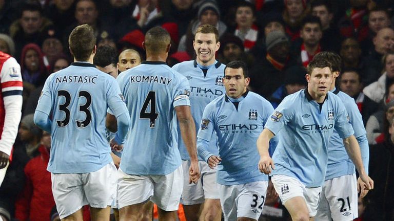 Manchester City: Celebrate Edin Dzeko's goal at Arsenal