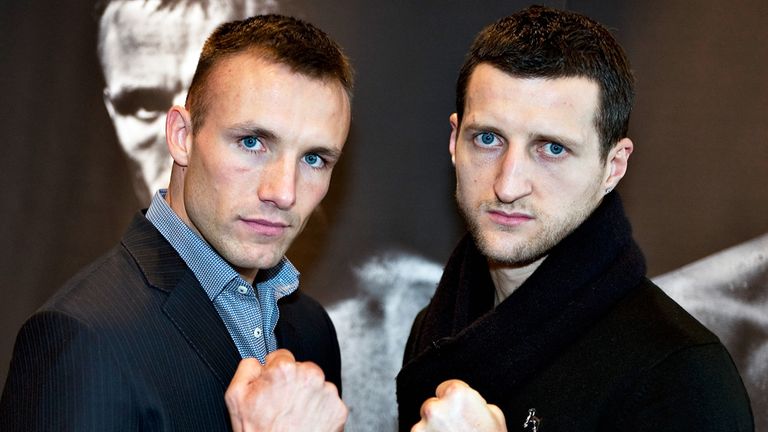 Mikkel Kessler (L) and Carl Froch: Their re-match is highly anticipated