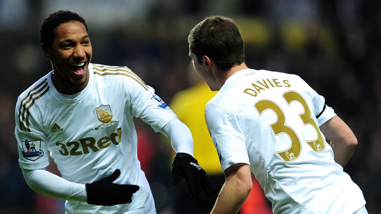 Jonathan De Guzman's fired a second-half brace to help Swansea past Stoke